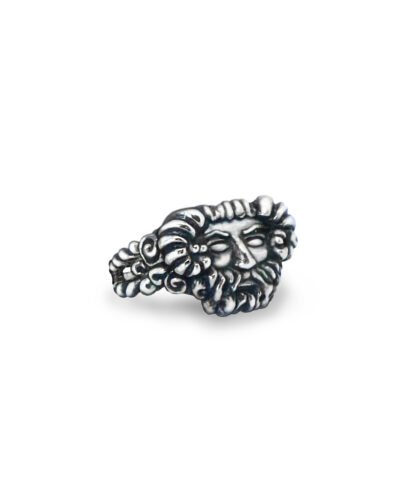 silver ring inspired by Greek mythology